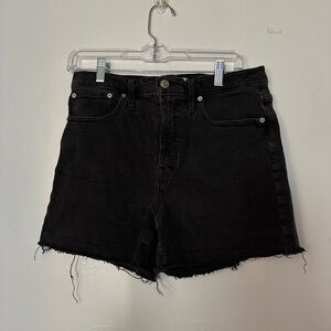 Madewell High Rise Dark Denim Jean Shorts Womens 29